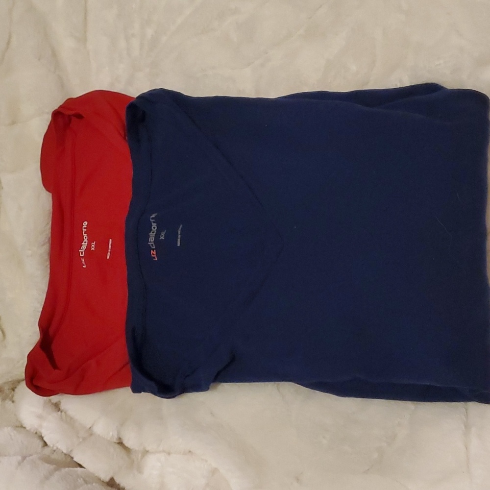 Liz Claiborne Long Sleeve V-neck Shirts